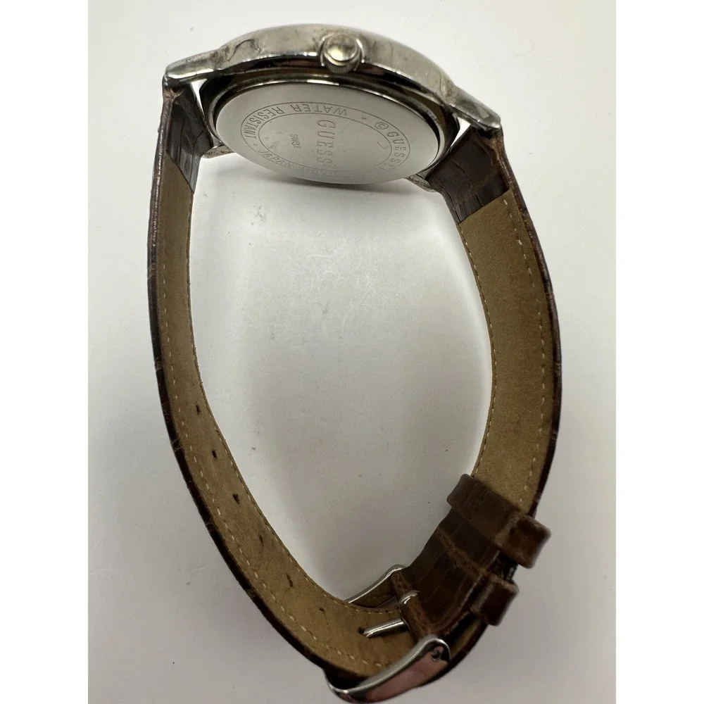Guess Stamped Sample Mens‎ Watch New Battery 37MM 8.25